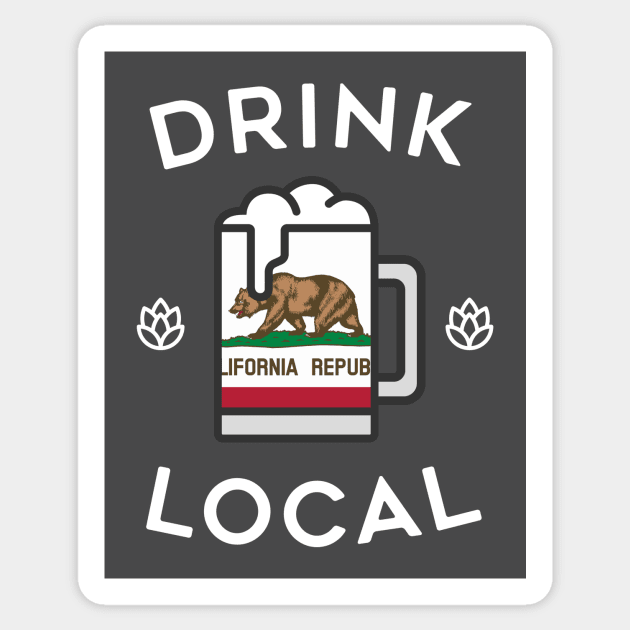 Drink Local California Sticker by tylerberry4